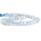 8mm-10mm Turkish Blue Chalcedony Faceted Cube Beads 16 inch 48 pieces - The Bead Traders