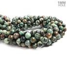 8mm African Turquoise plain round Beads 15.5 inch 47 pieces - The Bead Traders