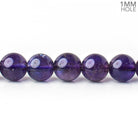 8mm Amethyst plain rounds 15.5 inch 50 beads - The Bead Traders