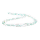 8mm Aquamarine Plain Pear Beads, 13 inch - The Bead Traders