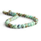 8mm Blue Terra Agate Rounds 15 inch 45 beads - The Bead Traders