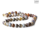8mm Botswana Banded Agate plain rounds 16 inch 50 beads A - The Bead Traders