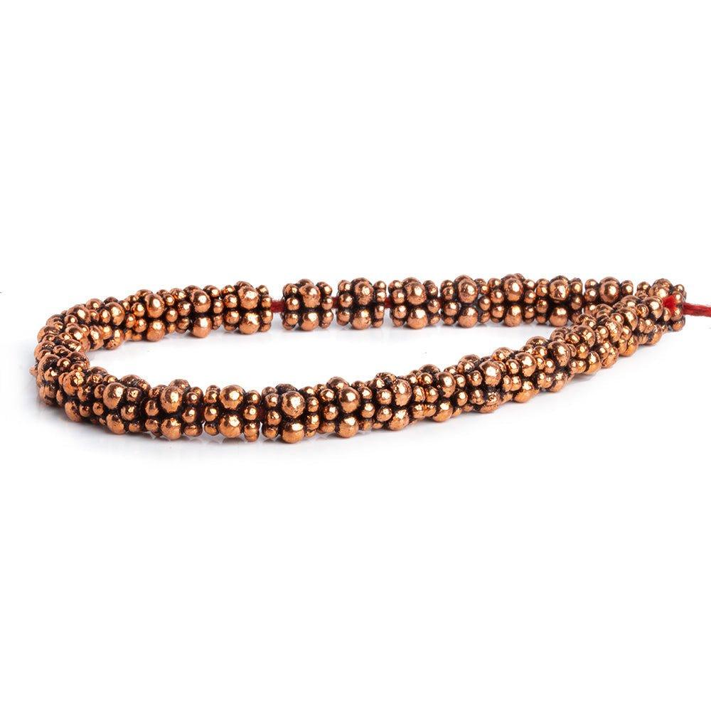8mm Copper Ball Spacer Beads 8 inch 30 pieces - The Bead Traders