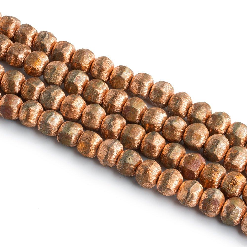 8mm Copper Hexagon Beads - Lot of 4 - The Bead Traders