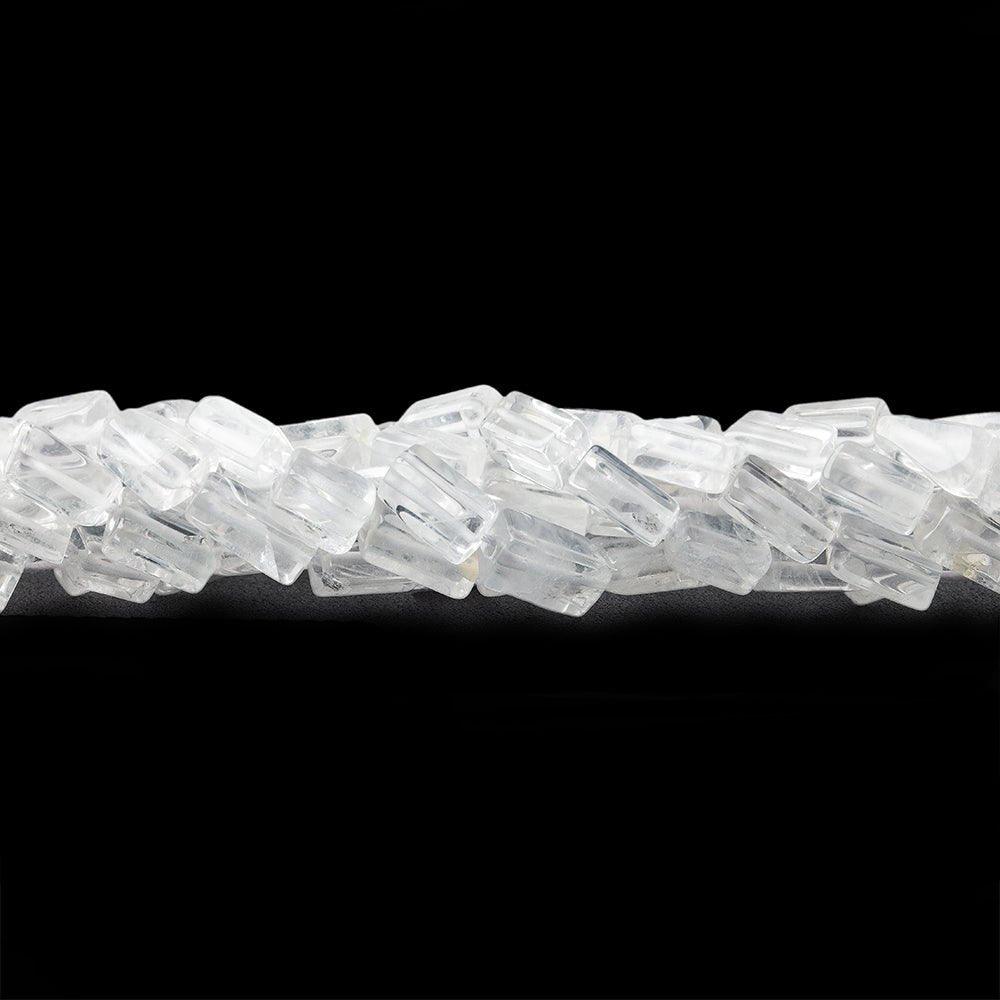 8mm Crystal Quartz Plain Rectangle Beads, 14 inch - The Bead Traders