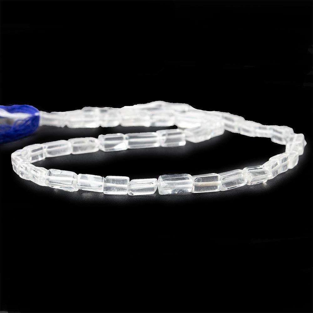 8mm Crystal Quartz Plain Rectangle Beads, 14 inch - The Bead Traders