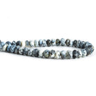 8mm Dendritic Opal Faceted Rondelle Beads 8 inch 42 pieces - The Bead Traders