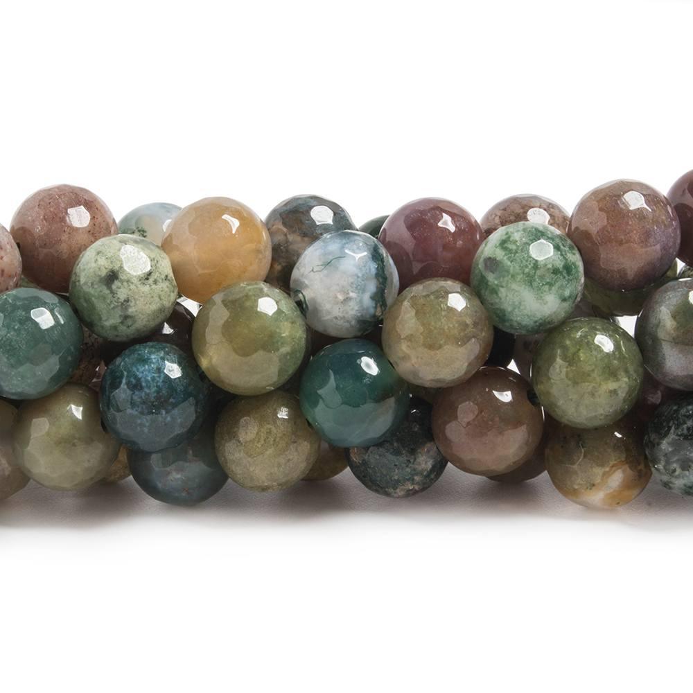 8mm Fancy Jasper faceted round beads 15 inch 48 pieces - The Bead Traders