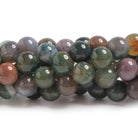 8mm Fancy Jasper plain round beads 15 inch 48 pieces - The Bead Traders