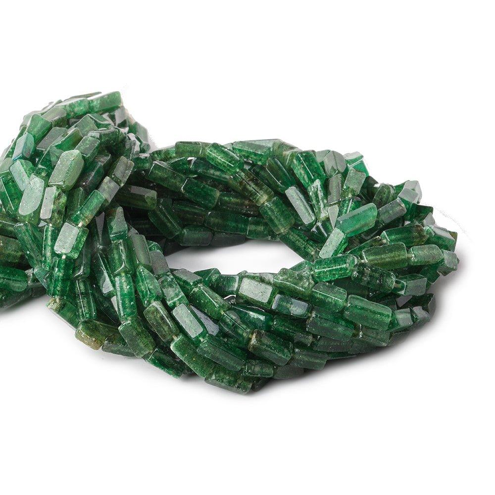 8mm Forest Green Aventurine Plain Rectangle Beads, 14 inch - The Bead Traders