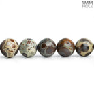 8mm Fossil Ocean Jasper Plain Round Beads 15 inch 45 pieces - The Bead Traders