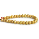 8mm Gold Plated Copper Circle Rounds 8 inch 29 beads - The Bead Traders