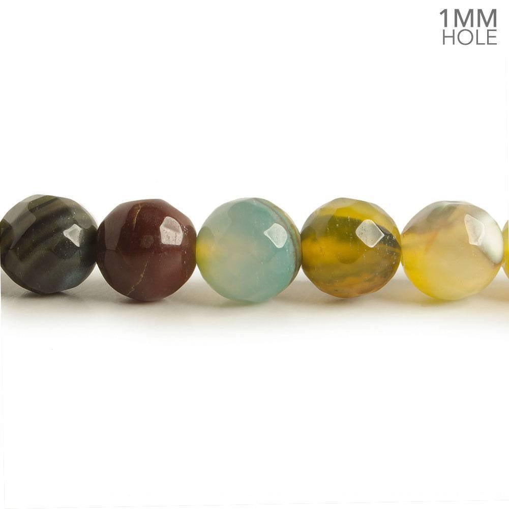 8mm Golden & Green Agate plain rounds 15 inch 47 beads - The Bead Traders