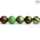 8mm Green Opal Faceted Round Beads 15 inch 45 pieces - The Bead Traders