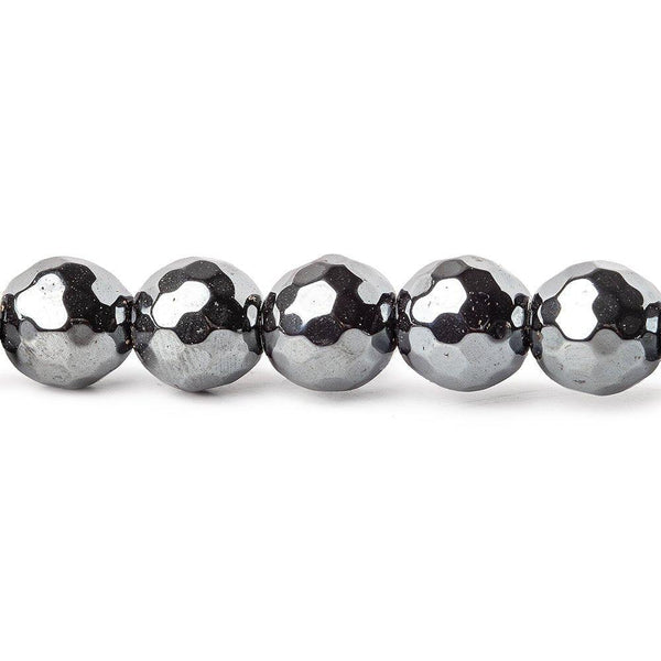 8mm Matte Hematite faceted round beads 15.5 inch 53 pieces – The Bead  Traders