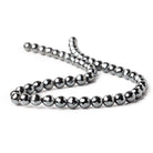 8mm Hematite Faceted Round Beads 15 inch 51 pieces - The Bead Traders