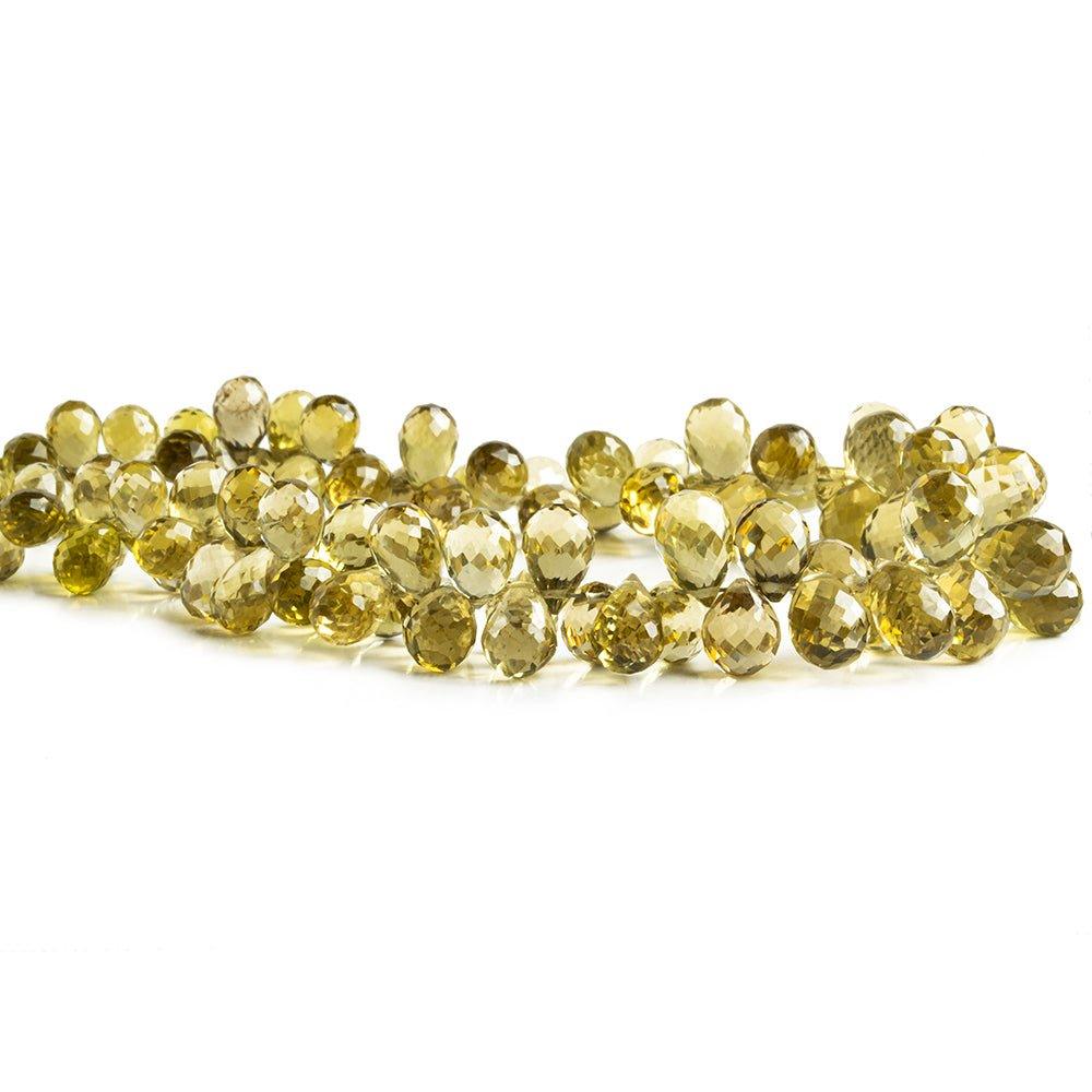 8mm Honey Quartz Faceted Teardrop Beads 9 inch 94 pieces - The Bead Traders