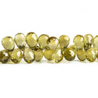 8mm Honey Quartz Faceted Teardrop Beads 9 inch 94 pieces - The Bead Traders