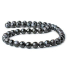 8mm Indigo Gabbro plain round beads 16 inch 49 pieces AA - The Bead Traders
