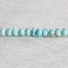 8mm Larimar Faceted Rondelles 14 inch 65 beads - The Bead Traders