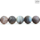 8mm Matte Botswana Agate Plain Round Beads 15 inch 45 pieces - The Bead Traders