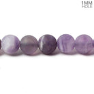 8mm Matte Cape Amethyst plain round beads 15 inch 49 pieces - The Bead Traders