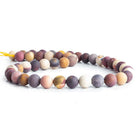 8mm Matte Mouakite Jasper Plain Round Beads 15 inch 45 pieces - The Bead Traders