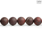 8mm Matte Poppy Jasper Plain Round Beads 15 inch 45 pieces - The Bead Traders