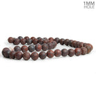 8mm Matte Poppy Jasper Plain Round Beads 15 inch 45 pieces - The Bead Traders