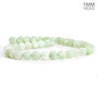 8mm Matte Serpentine Plain Round Beads 15 inch 45 pieces - The Bead Traders