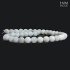 8mm Matte White Crazy Lace Agate Plain Round Beads 15 inch 45 pieces - The Bead Traders
