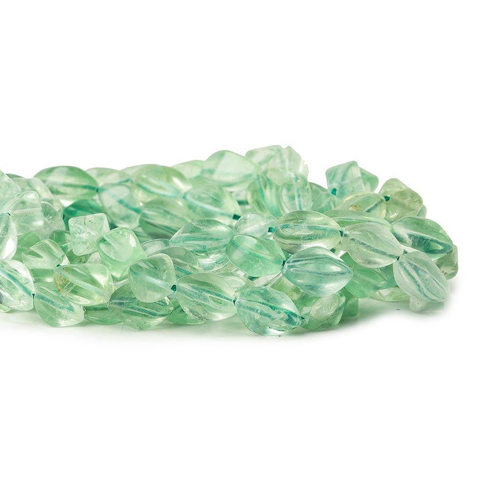8mm Mint Green Fluorite Bead Plain Freeshape Beads, 14 inch - The Bead Traders