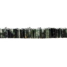 8mm Moss Quartz Plain Heishi Beads 16 inch 290 pieces - The Bead Traders