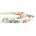 8mm Multi Color Moonstone Coins 14 inch 41 beads - The Bead Traders