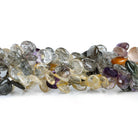 8mm Multi Gemstone Plain Hearts 11 inch 68 beads - The Bead Traders