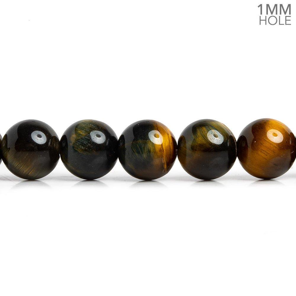 8mm Natural Tiger's Eye Plain Rounds 15 inch 45 beads - The Bead Traders