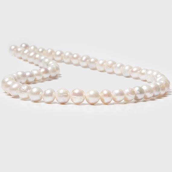 8mm Off White Baroque Freshwater Pearls 15.5 inch 55 pieces - The Bead Traders