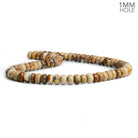 8mm Picture Jasper Faceted Rondelle Beads 15 inch 75 pieces - The Bead Traders