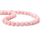 8mm Pink Jade faceted round beads 15 inch 50 pieces - The Bead Traders