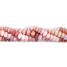 8mm Pink Peruvian Opal Faceted Rondelle Beads 15 inch 95 pieces - The Bead Traders