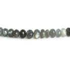 8mm Platinum Moonstone Faceted Rondelles 15 inch 75 beads - The Bead Traders