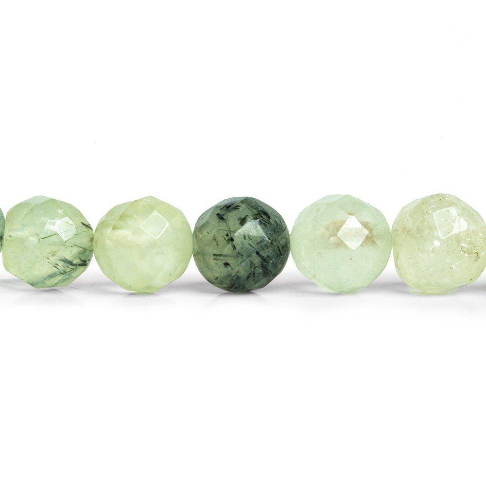 8mm Prehnite Faceted Round Beads 16 inch 50 pieces - The Bead Traders