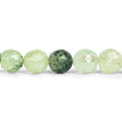 8mm Prehnite Faceted Round Beads 16 inch 50 pieces - The Bead Traders