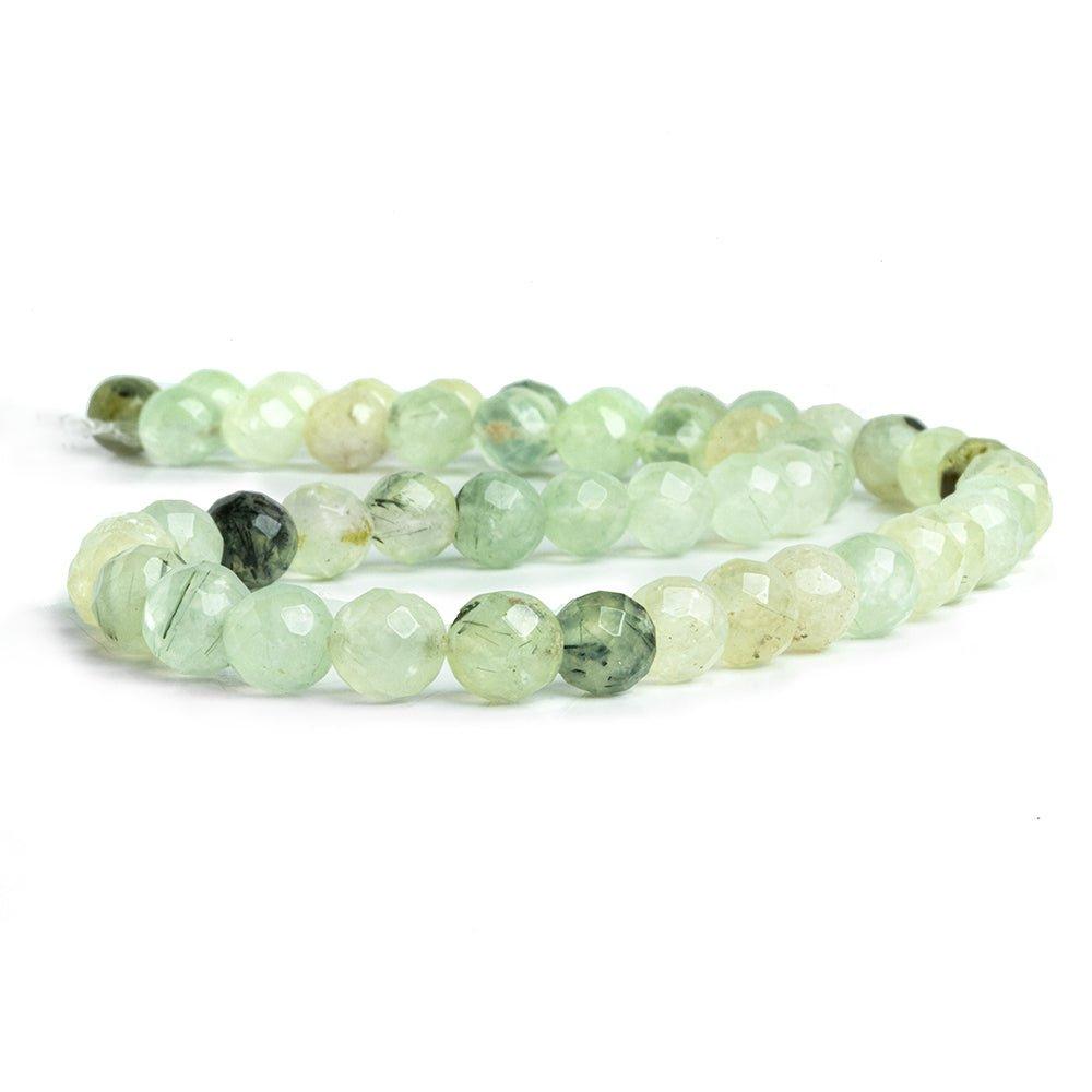 8mm Prehnite Faceted Round Beads 16 inch 50 pieces - The Bead Traders