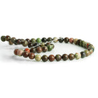8mm Rainforest Jasper Plain Rounds 15 inch 50 beads - The Bead Traders