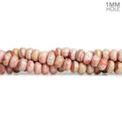 8mm Rhodocrosite Plain Rondelles 16 inch 80 beads - The Bead Traders