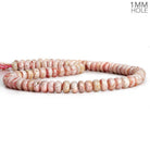 8mm Rhodocrosite Plain Rondelles 16 inch 80 beads - The Bead Traders