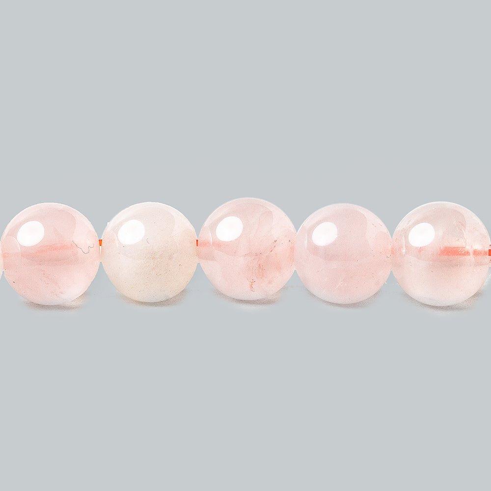 8mm Rose Quartz Plain Round Beads 16 inch 50 pieces - The Bead Traders