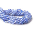 8mm Shaded Santorini Chalcedony Faceted Rondelle Beads 12 inch 65pcs - The Bead Traders