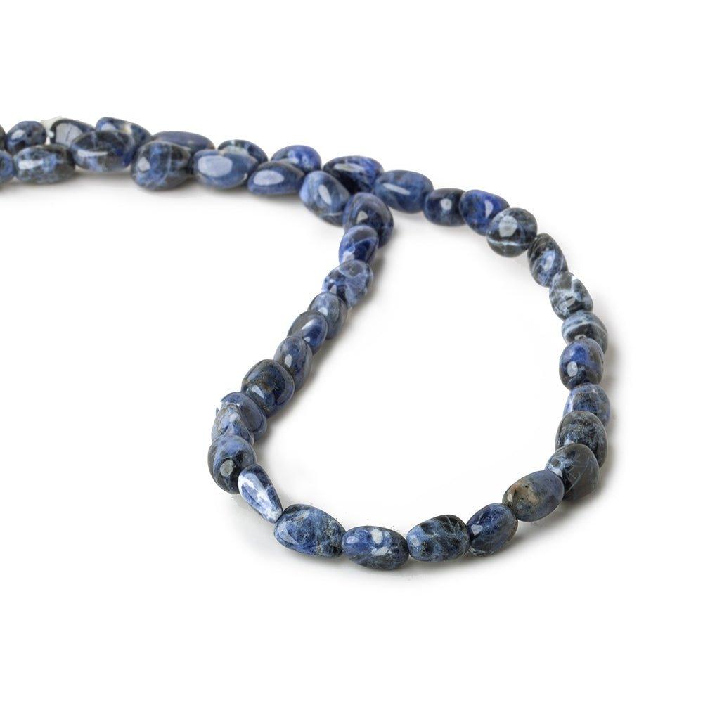 8mm Sodalite Plain Potato Beads, 15 inch - The Bead Traders
